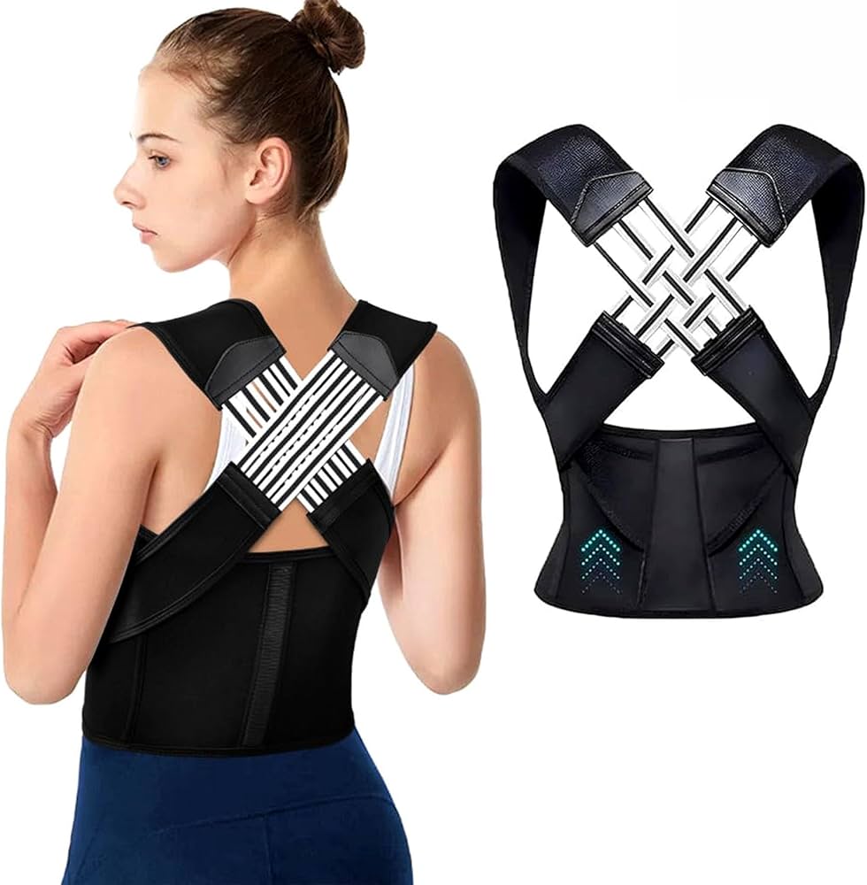 Neoprene Posture Corrector Belt For Men & Women | Shoulder, Back Support Belt | Back Straightener Brace For Spine & Body Posture Correction | Clavicle Support | Universal Size